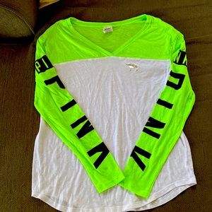 Pink Victoria Secret Women’s Long Sleeve Shirt